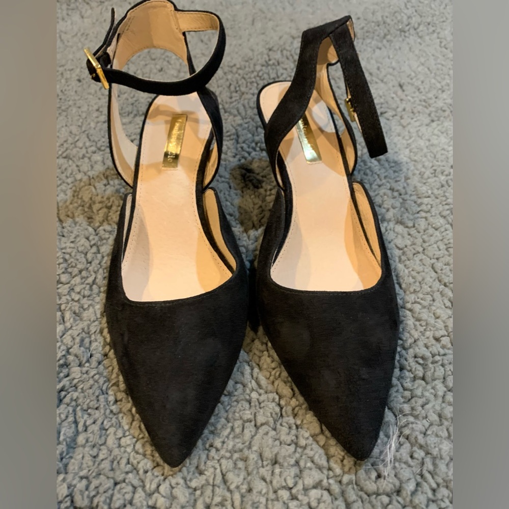 Louise et Cie women’s 7.5 black suede heels